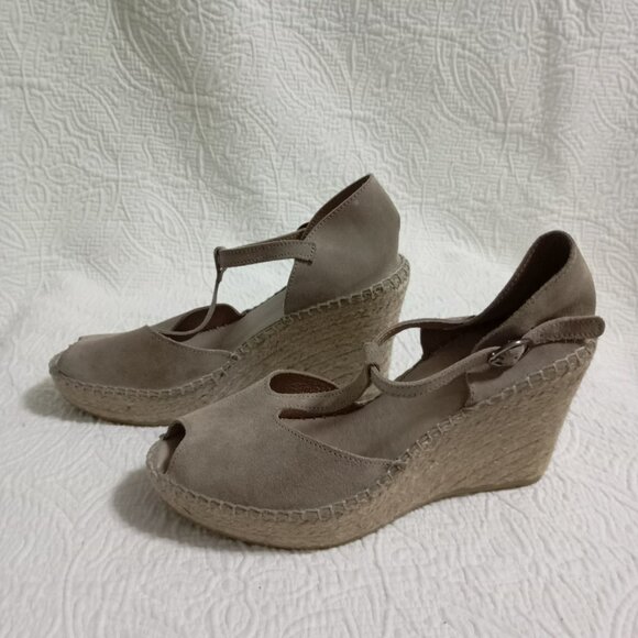 Juncal Aguirre Women’s Shoes Sandals Platform Size 39 Beige - Picture 3 of 8